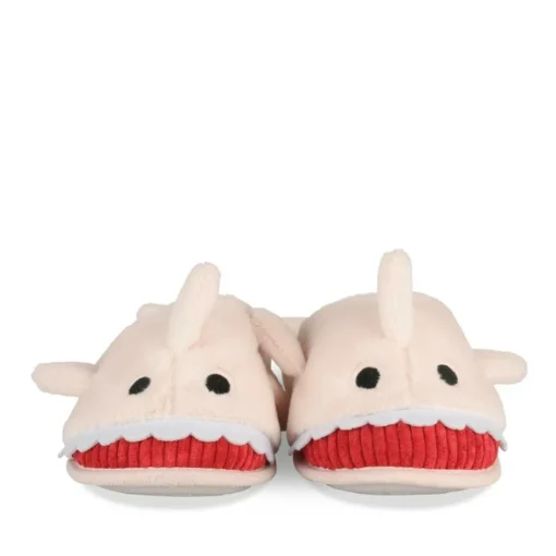 Chaussons Peluche Requin ROSE LOVELY SKULL