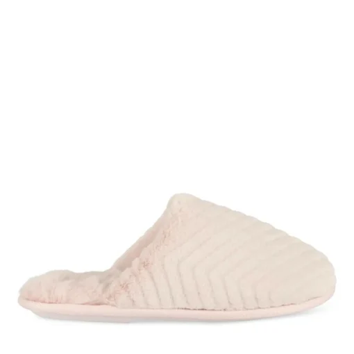 Chaussons ROSE Femme Motif Uni A Enfiler