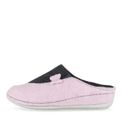 Chaussons ROSE Femme Motif Uni A Enfiler