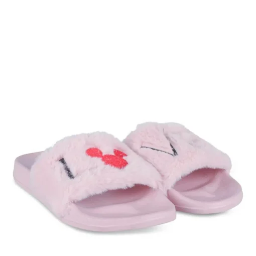 Chaussons ROSE Femme Motif Uni A Enfiler