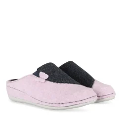 Chaussons ROSE Femme Motif Uni A Enfiler