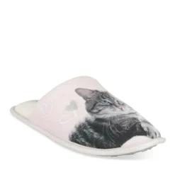 Chaussons ROSE Femme Motif Uni A Enfiler