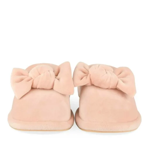 Chaussons ROSE Femme Motif Uni A Enfiler