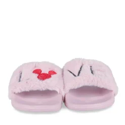 Chaussons ROSE Femme Motif Uni A Enfiler