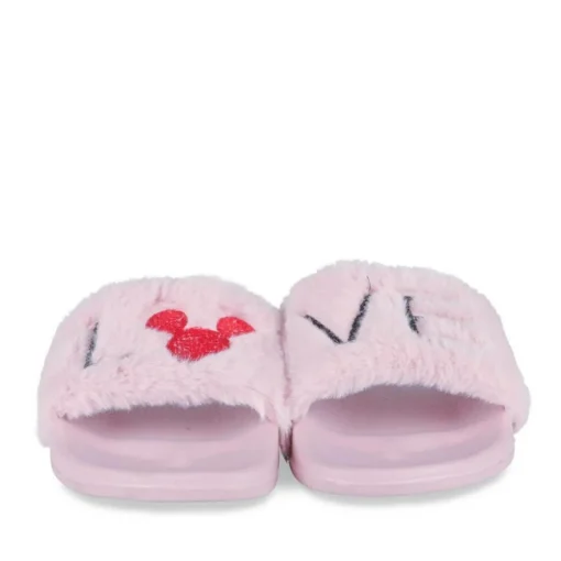 Chaussons ROSE Femme Motif Uni A Enfiler