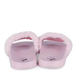 Chaussons ROSE Femme Motif Uni A Enfiler