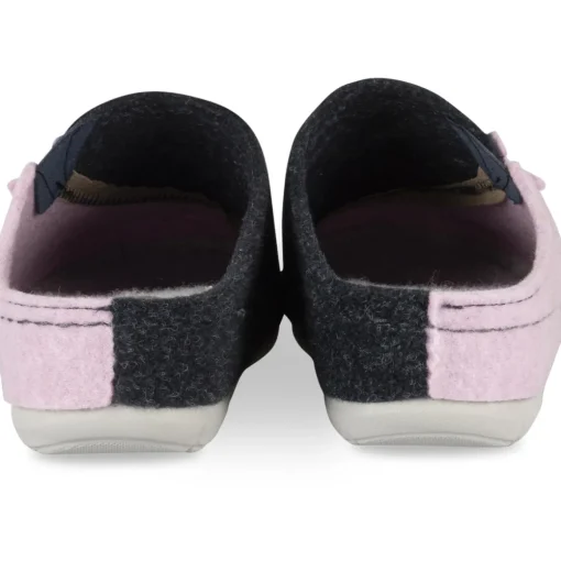 Chaussons ROSE Femme Motif Uni A Enfiler