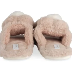 Chaussons ROSE Femme Motif Uni A Enfiler