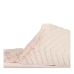 Chaussons ROSE Femme Motif Uni A Enfiler