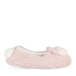 Chaussons ROSE Fille Motif Uni A Enfiler