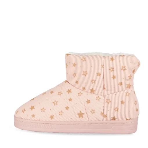 Chaussons ROSE Fille Motif Etoiles A Enfiler