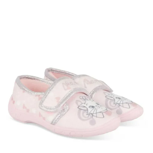 Chaussons ROSE Fille Motif Uni Scratch