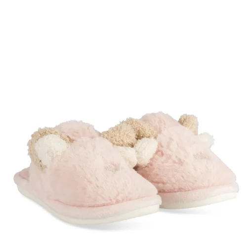 Chaussons ROSE Fille Motif Uni A Enfiler