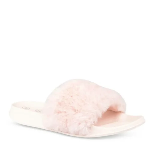 Chaussons ROSE Fille Motif Uni A Enfiler