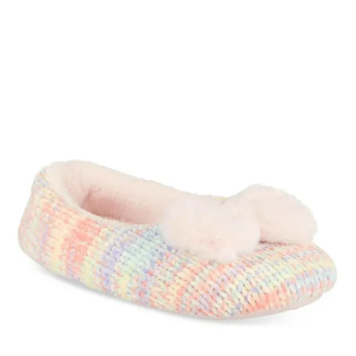 Chaussons ROSE Fille Motif Uni A Enfiler