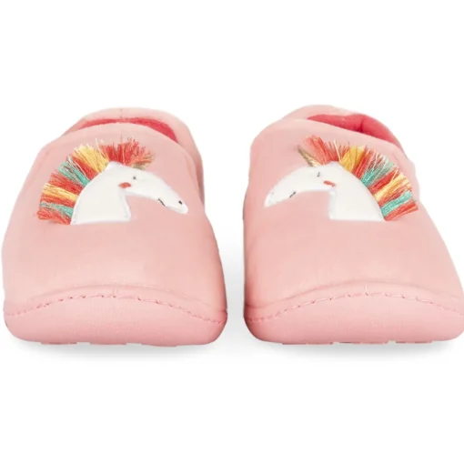 Chaussons ROSE Fille Motif Uni A Enfiler
