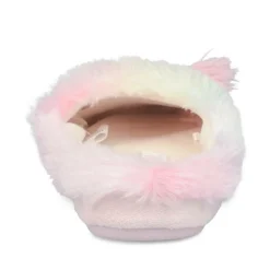 Chaussons ROSE Fille Motif Fausse Fourrure
