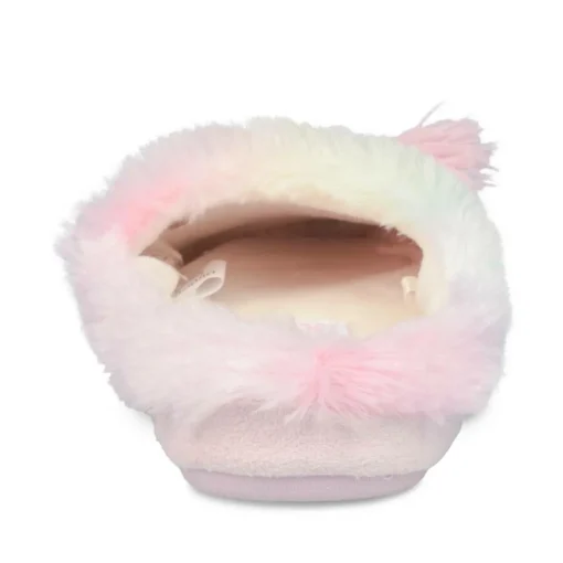 Chaussons ROSE Fille Motif Fausse Fourrure
