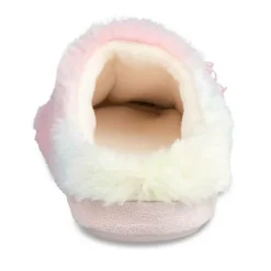 Chaussons ROSE Fille Motif Licorne A Enfiler