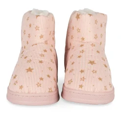 Chaussons ROSE Fille Motif Etoiles A Enfiler