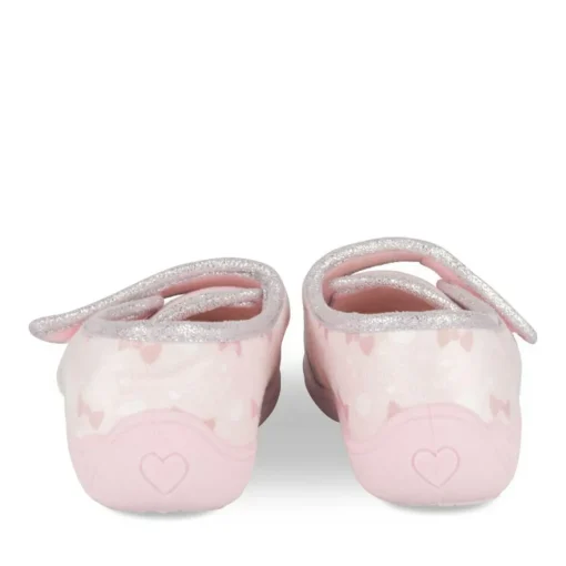 Chaussons ROSE Fille Motif Uni Scratch
