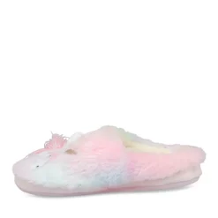 Chaussons ROSE Fille Motif Fausse Fourrure