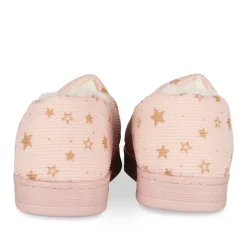 Chaussons ROSE Fille Motif Etoiles A Enfiler