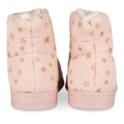 Chaussons ROSE Fille Motif Etoiles A Enfiler