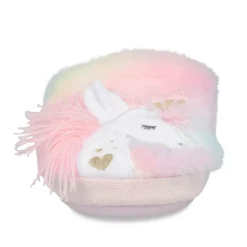 Chaussons ROSE Fille Motif Fausse Fourrure