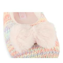 Chaussons ROSE Fille Motif Uni A Enfiler