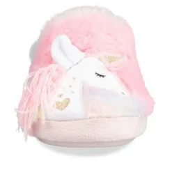 Chaussons ROSE Fille Motif Licorne A Enfiler