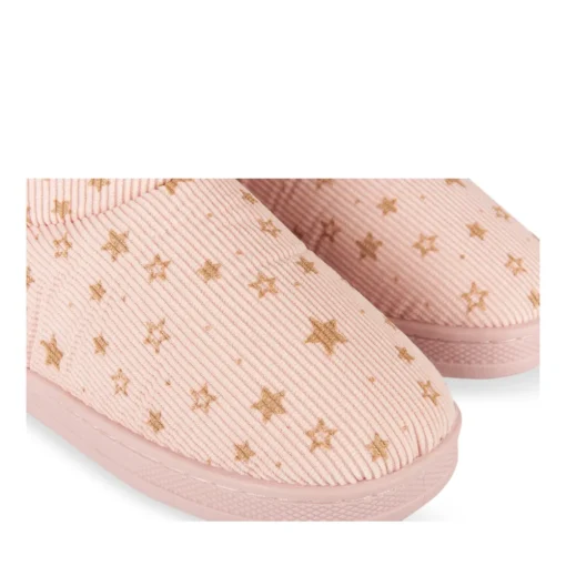 Chaussons ROSE Fille Motif Etoiles A Enfiler