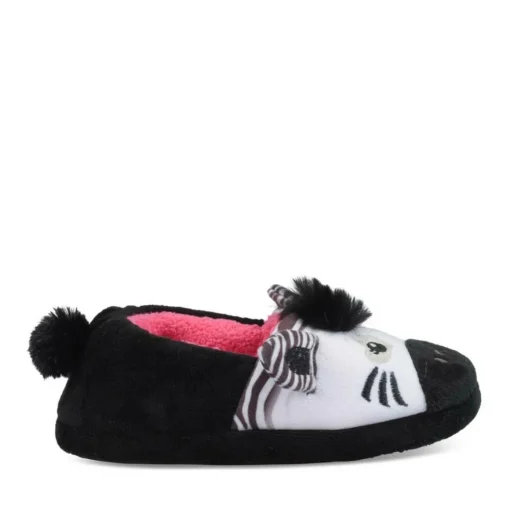 Chaussons Zèbre NOIR LOVELY SKULL