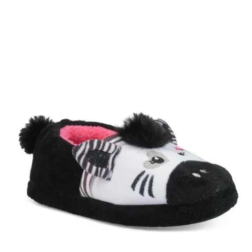 Chaussons Zèbre NOIR LOVELY SKULL
