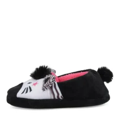 Chaussons Zèbre NOIR LOVELY SKULL