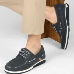 Chaussures Bateau MARINE Homme CUIR Motif Uni Lacets