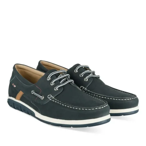 Chaussures Bateau MARINE Homme CUIR Motif Uni Lacets