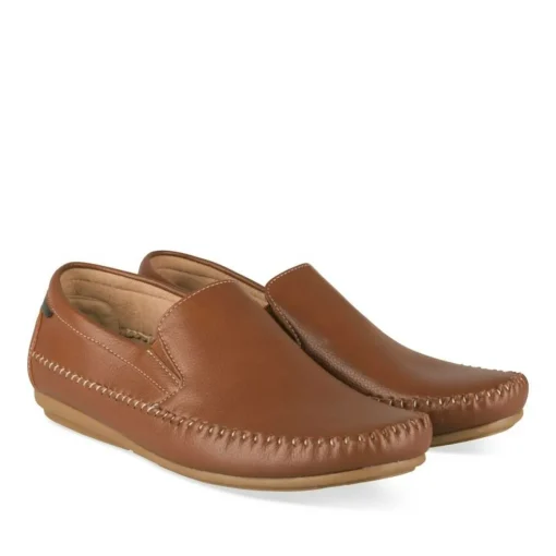 Chaussures Bateau MARRON Homme Motif Uni A Enfiler