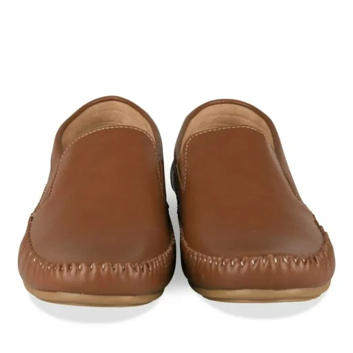 Chaussures Bateau MARRON Homme Motif Uni A Enfiler