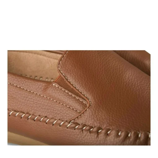 Chaussures Bateau MARRON Homme Motif Uni A Enfiler
