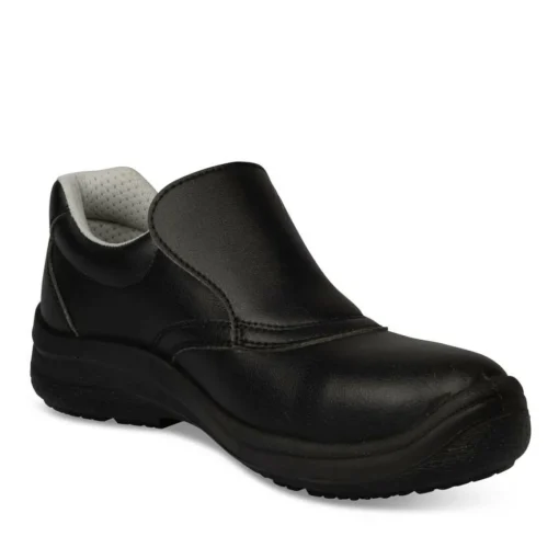 Chaussures De Sécurité NOIR Homme CUIR Elastique