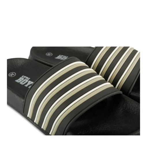 Claquettes NOIR Garçon Motif Uni A Enfiler
