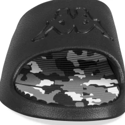 Claquettes NOIR Homme Motif Camouflage A Enfiler