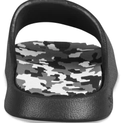 Claquettes NOIR Homme Motif Camouflage A Enfiler