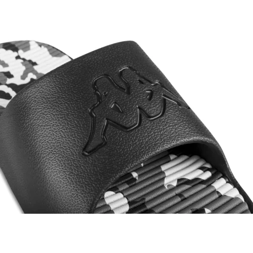Claquettes NOIR Homme Motif Camouflage A Enfiler