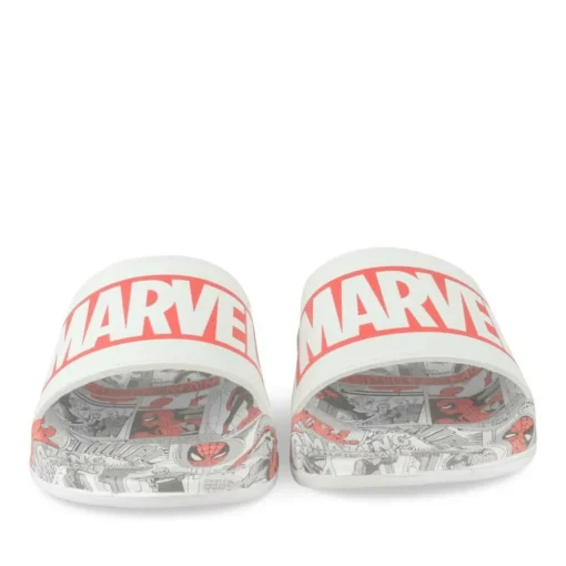Claquettes Plage BLANC Homme Motif Uni A Enfiler