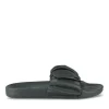 Claquettes Plage NOIR Femme Motif Uni A Enfiler