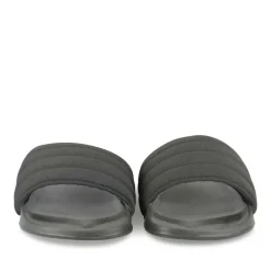Claquettes Plage NOIR Homme Motif Uni A Enfiler