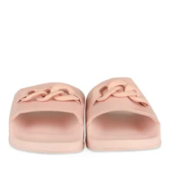 Claquettes ROSE Femme Motif Uni A Enfiler