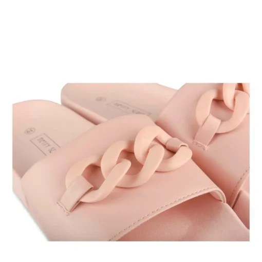Claquettes ROSE Femme Motif Uni A Enfiler